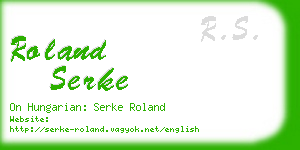 roland serke business card